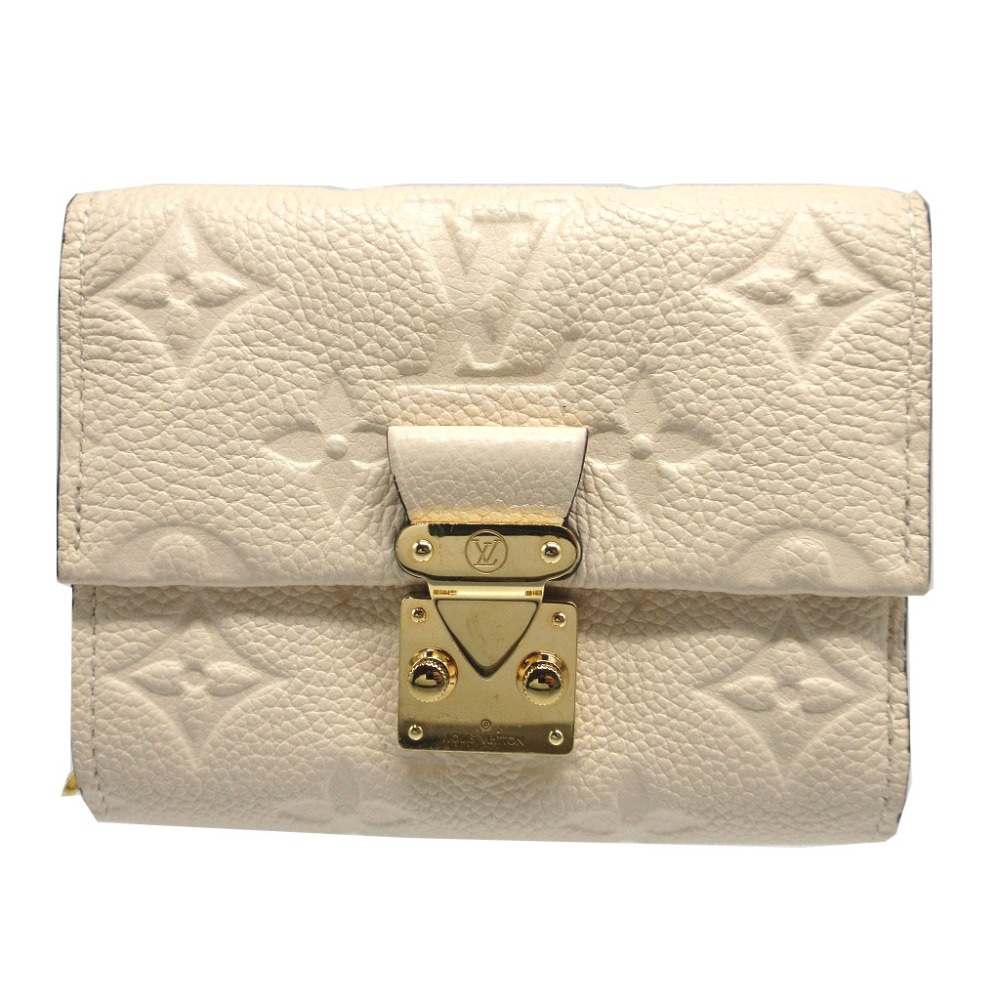 美品 コンパクトウォレット ポルトフォイユ メティス モノグラム アンプラント M81071 三つ折り財布 モノグラムアンプラント/モノグラムアンプラント クレーム LV 0783【中古】 ユ