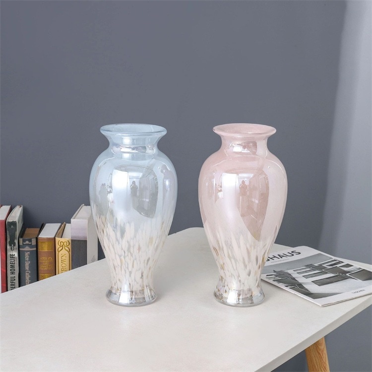 スタイル パール レストランの置物 テーブル 玄関 花瓶 ガラスの花瓶 リビングの置物 フラワーアレンジメント 家庭の置物