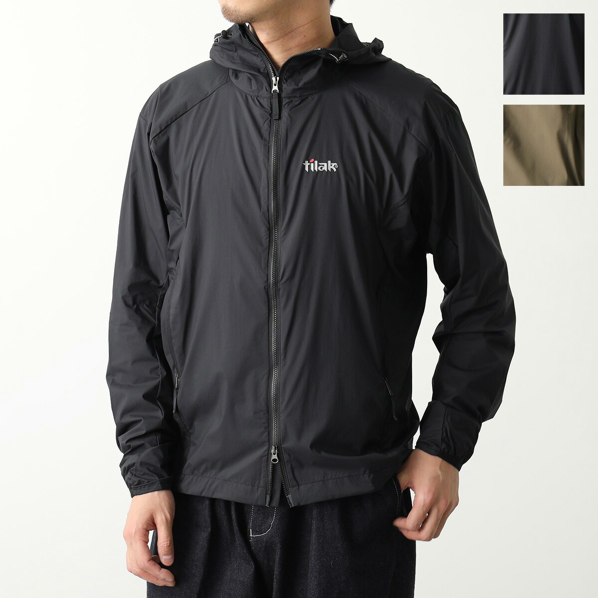 Tilak ティラック ジャケット Tind Jacket ティンド メンズ フーテッド ジップアップ ブルゾン ロゴ Craft Evo ストレッチナイロン 防風 撥水 パッカブル
