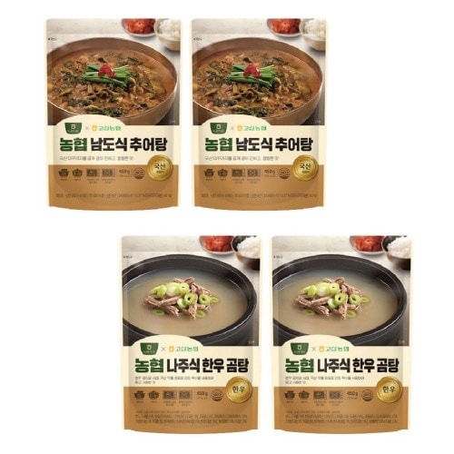 農協食品農協南道式チュアタン450g 2個 + ナジュ式韓牛熊湯450g 2個