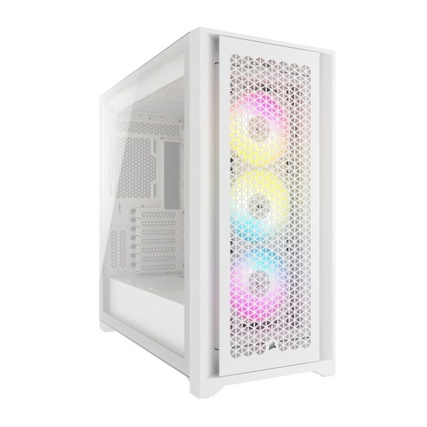 CC-9011243-WW iCUE 5000D RGB Airflow Mid-Tower True White [ミドルタワー型PCケース]