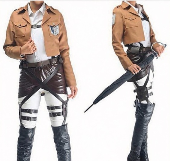 進撃の巨人 エレンイェーガー　リヴァイ 兵士長　調査兵団 風　コスプレ衣装　コスプレ服　コスチューム　服 ハロウィン イベント