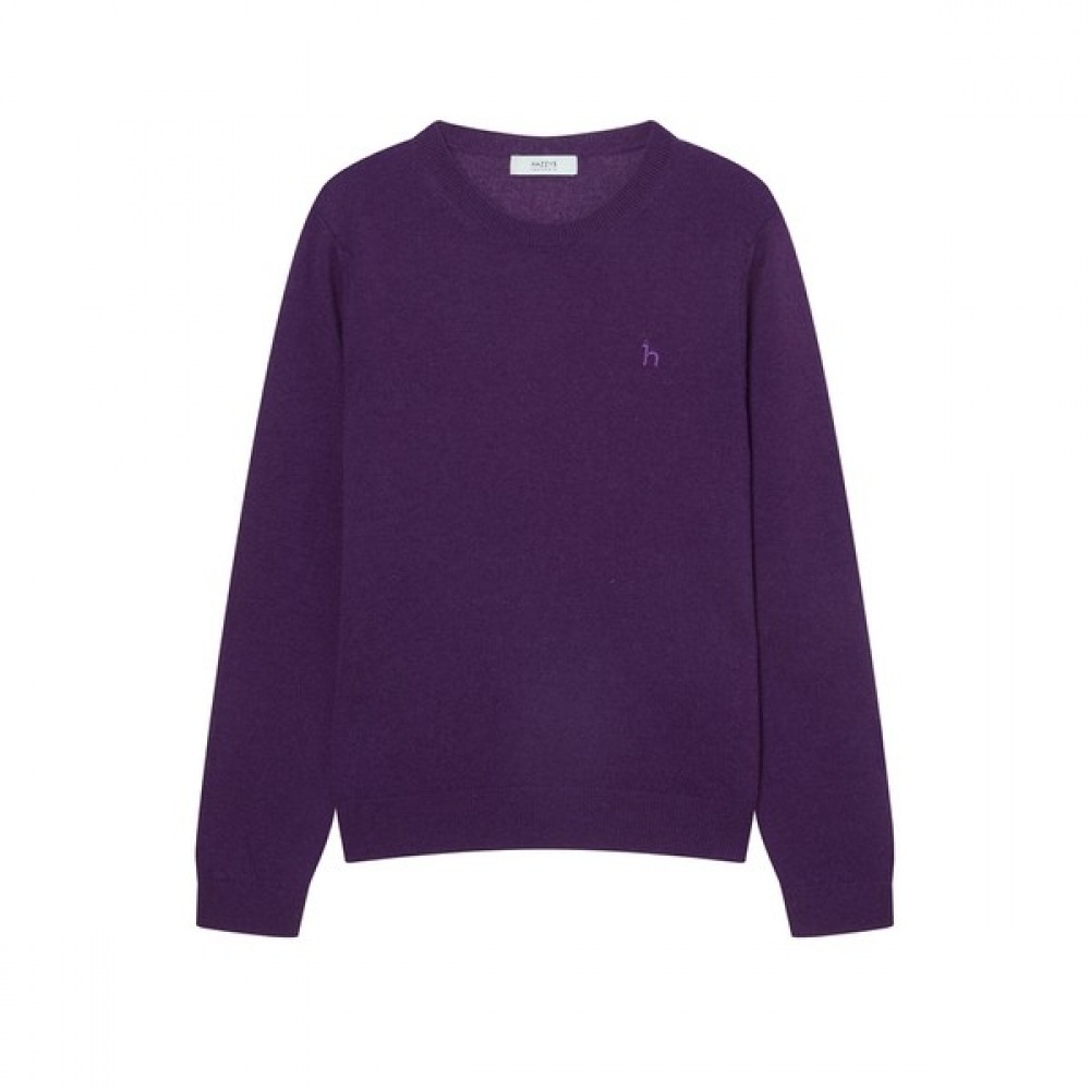 (ヘッジスレディース) 24FW ラウンドセーターバイオレット HSSW4DC02V2