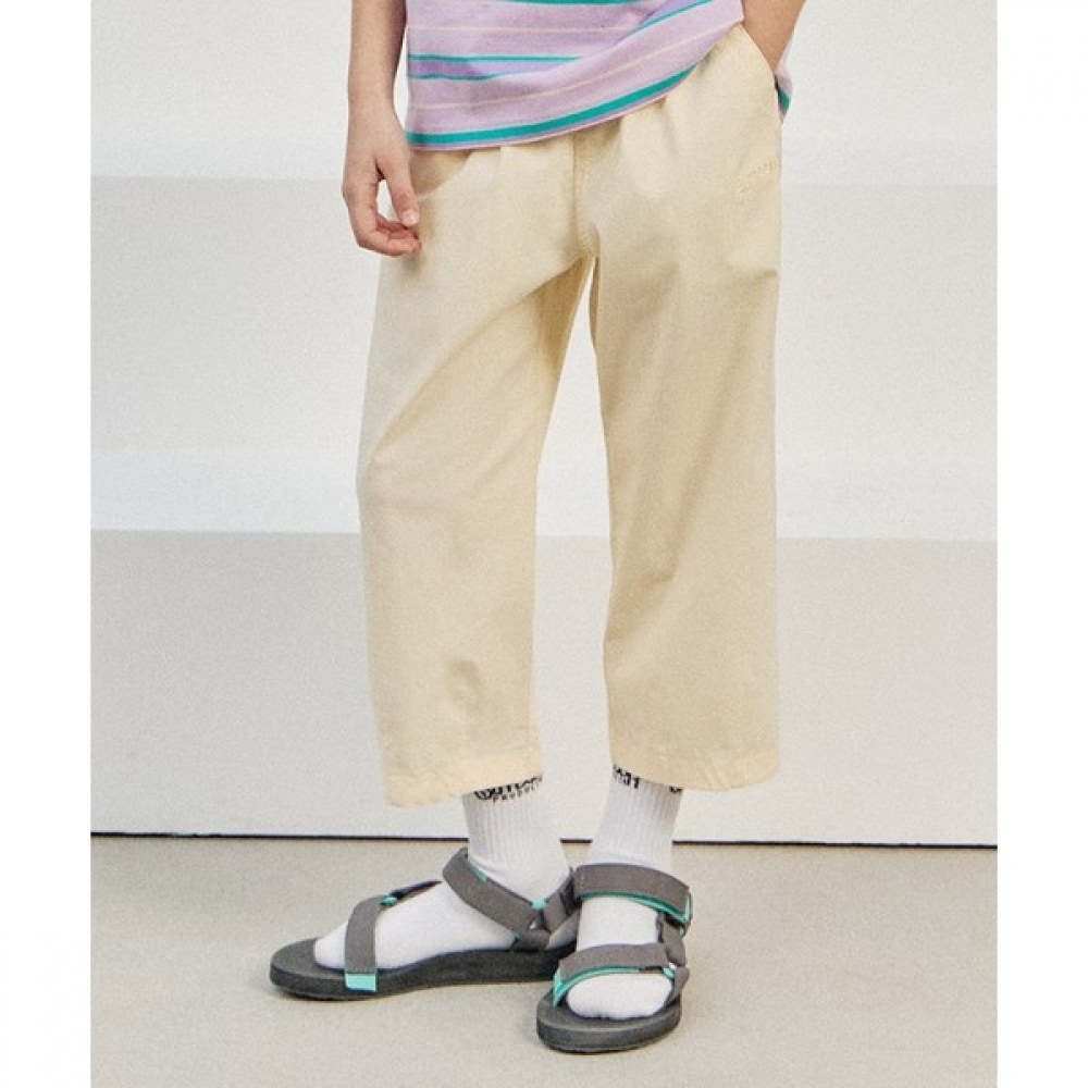 アウトドアプロダクツ キッズ 7分コットンストレッチウーブンパンツ (クリーム) OD232BHP12_CRE