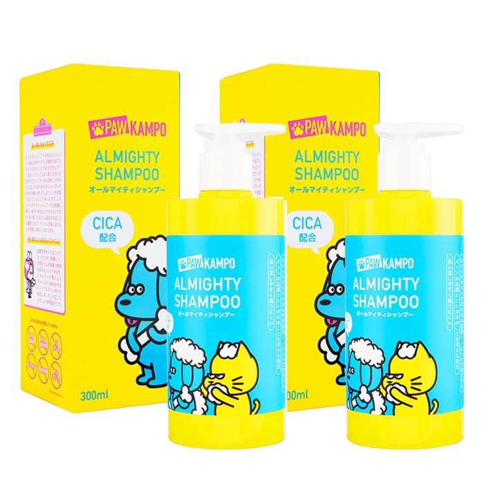 Pawkampo オールマイティシャンプー 300ml 2本 ペット用シャンプー パウカンポー 速乾 【到着日時・時間指定不可商品】【FTL国内出荷】