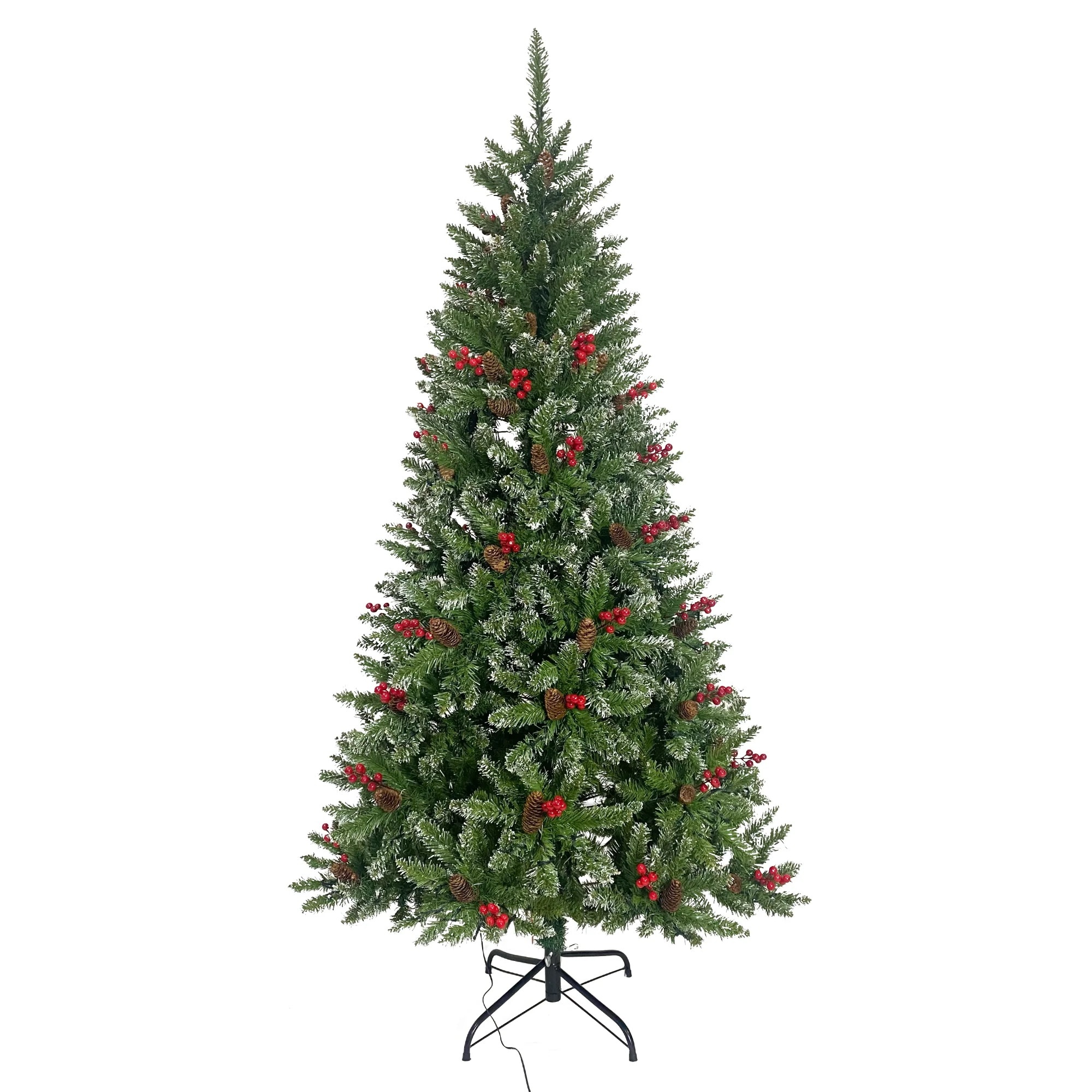 【国内発送送.料.無.料】【新品】【季節人気商品】クリスマスツリー180cmピカピカライト付きスチール脚クリスマス組み立て簡単84