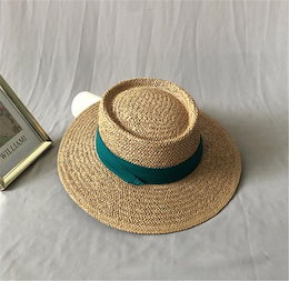 ♡今だけの特別Price♪韓国ファッション 帽子 夏 麦わら帽子 ビーチ フレンチ お出かけ 日よけします ファッション 編み物 シルクハット 小さい新鮮な フラットトップ