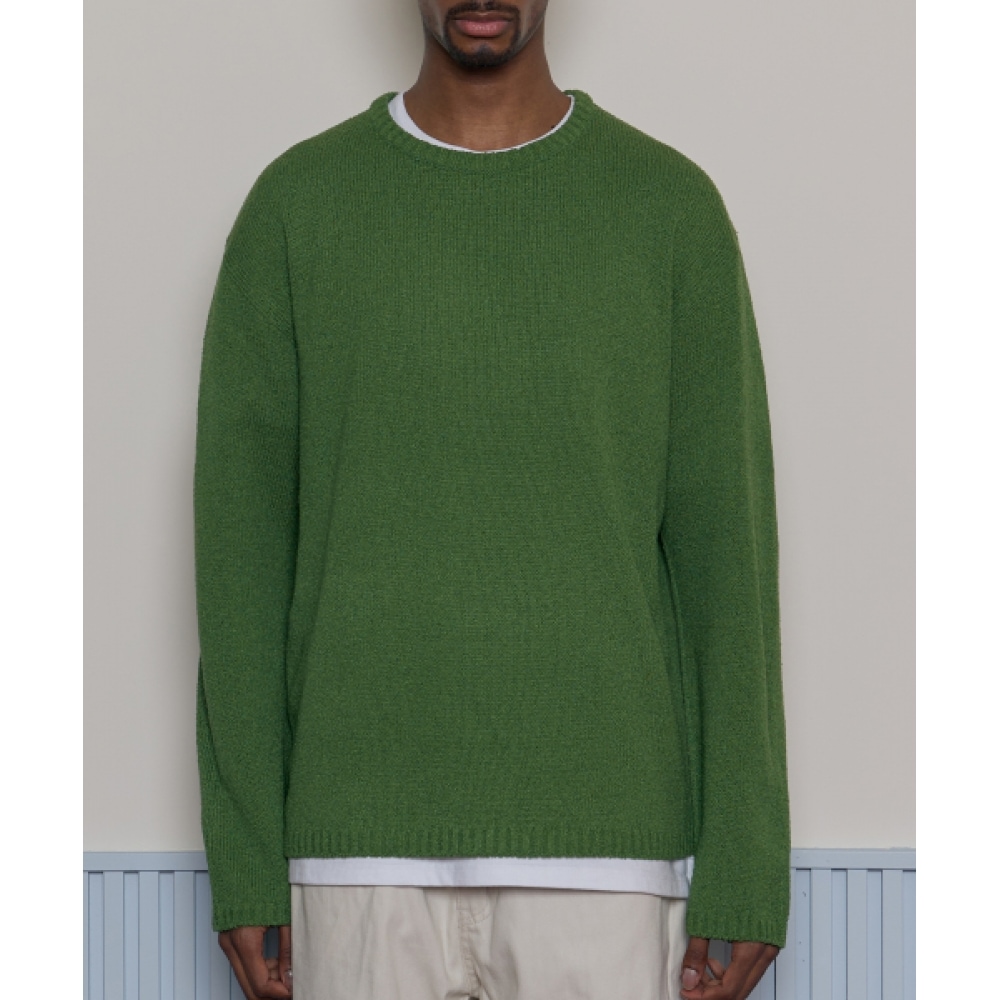 TAKEASY カサリクルーネックニット（グリーン）