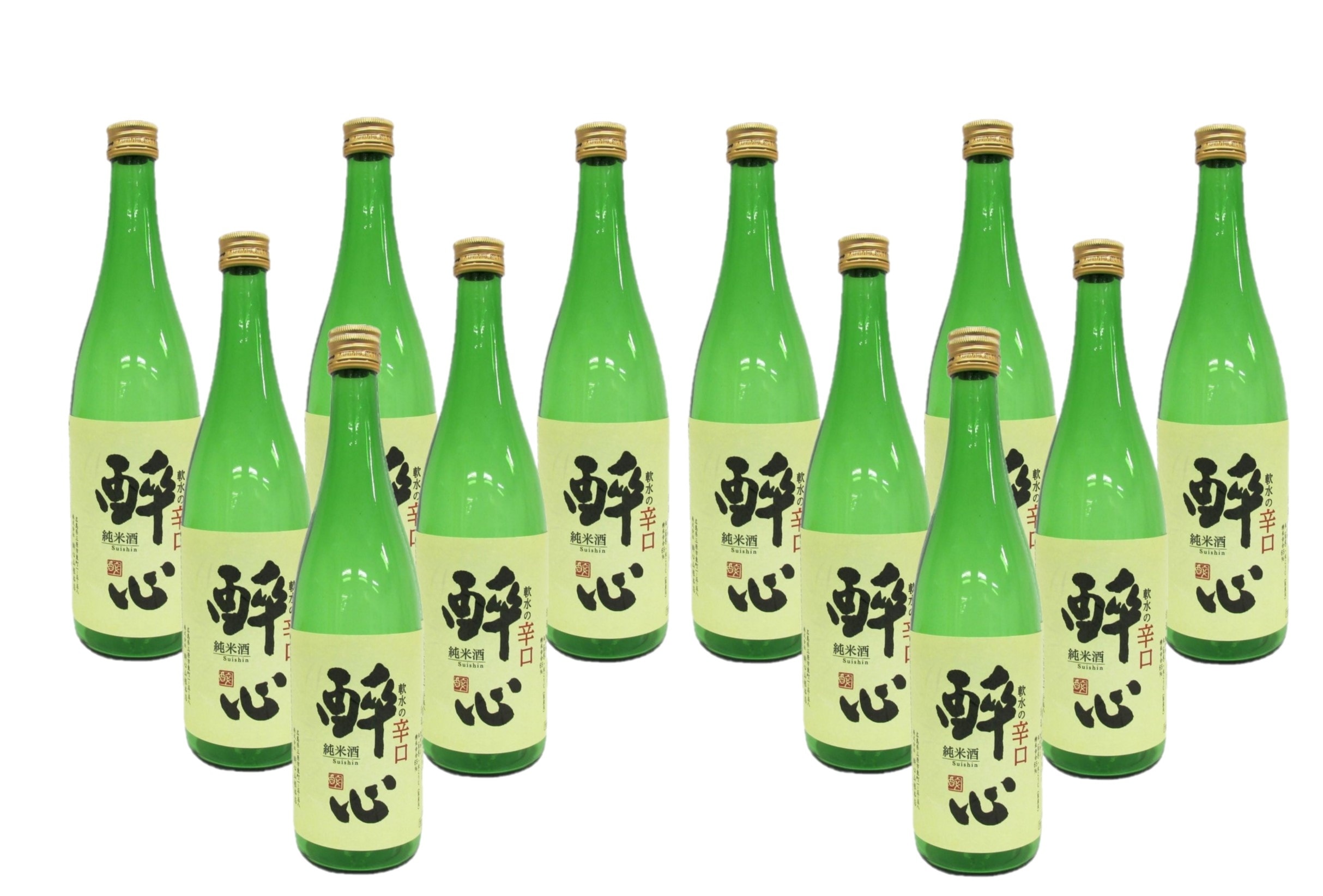 【送料無料】 日本酒 醉心山根本店 醉心 すいしん 軟水の辛口 純米酒 720ml×2ケース/12本 11,500円