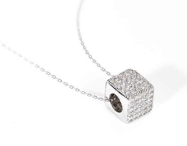 プラチナ製 ダイヤモンド ネックレス 国内生産品 厳選 pt850 ( 刻印有約9㎜×9㎜