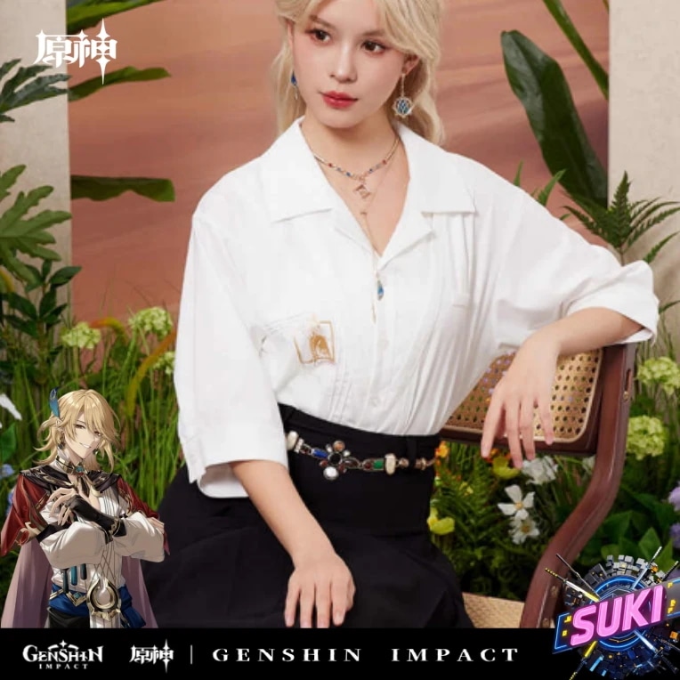 「半袖シャツ」【プロ品質を極める!】原神 グッズ / カーヴェ インプレッションシリーズ / Genshin Impact Kaveh 卡维 げんしん コスプレ