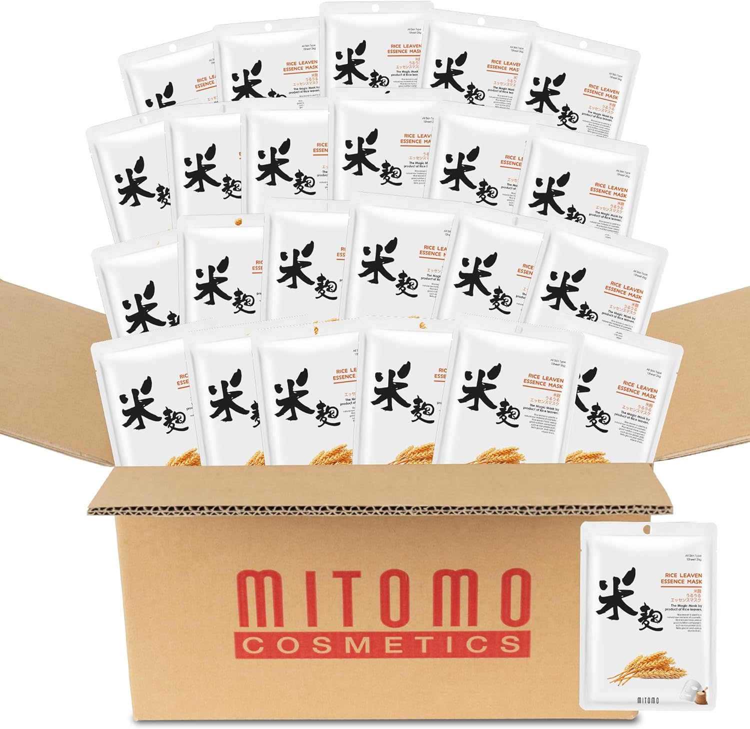 ライスレブンフェイシャルエッセンスマスク/800枚入り/美容液/スキンケア 潤いマスクパック[JPSS00612-E-4x080] 34,476円