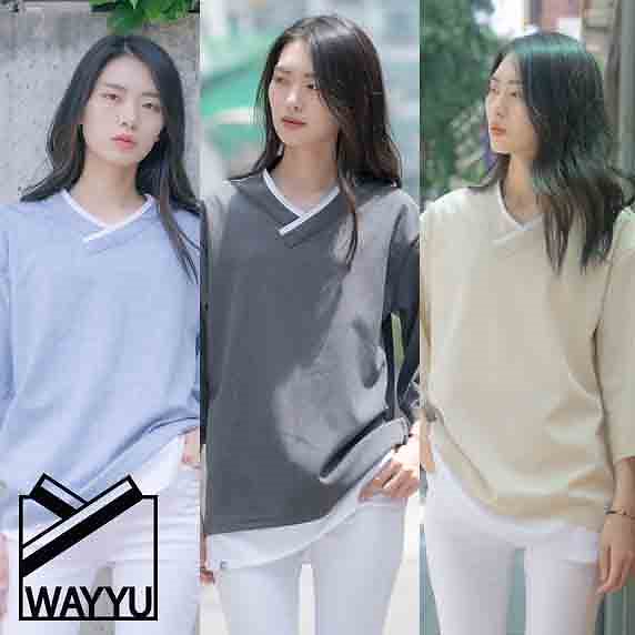 【生活韓服】ハンボクＴシャツ(Beige,Charcoal,Sky blue)/ ティシャツチョゴリ / 男女共用シャツ / 7部袖 /　夏用 / 韓国伝統