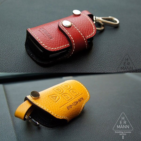 LAND ROVER JAGUAR LEATHER SMART KEY CASE HOLDER
