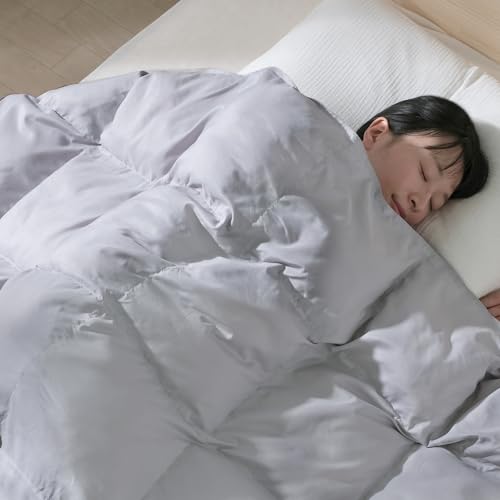 アイリスオーヤマ 羽毛布団 人工羽毛掛け布団 シングル 0.8kg あたたかい眠りをサポート 手触りさらりとなめらか 節電しながら防寒対策を 吸湿発熱 消臭加工 自宅洗濯可能 KKF-SB8-S グレ