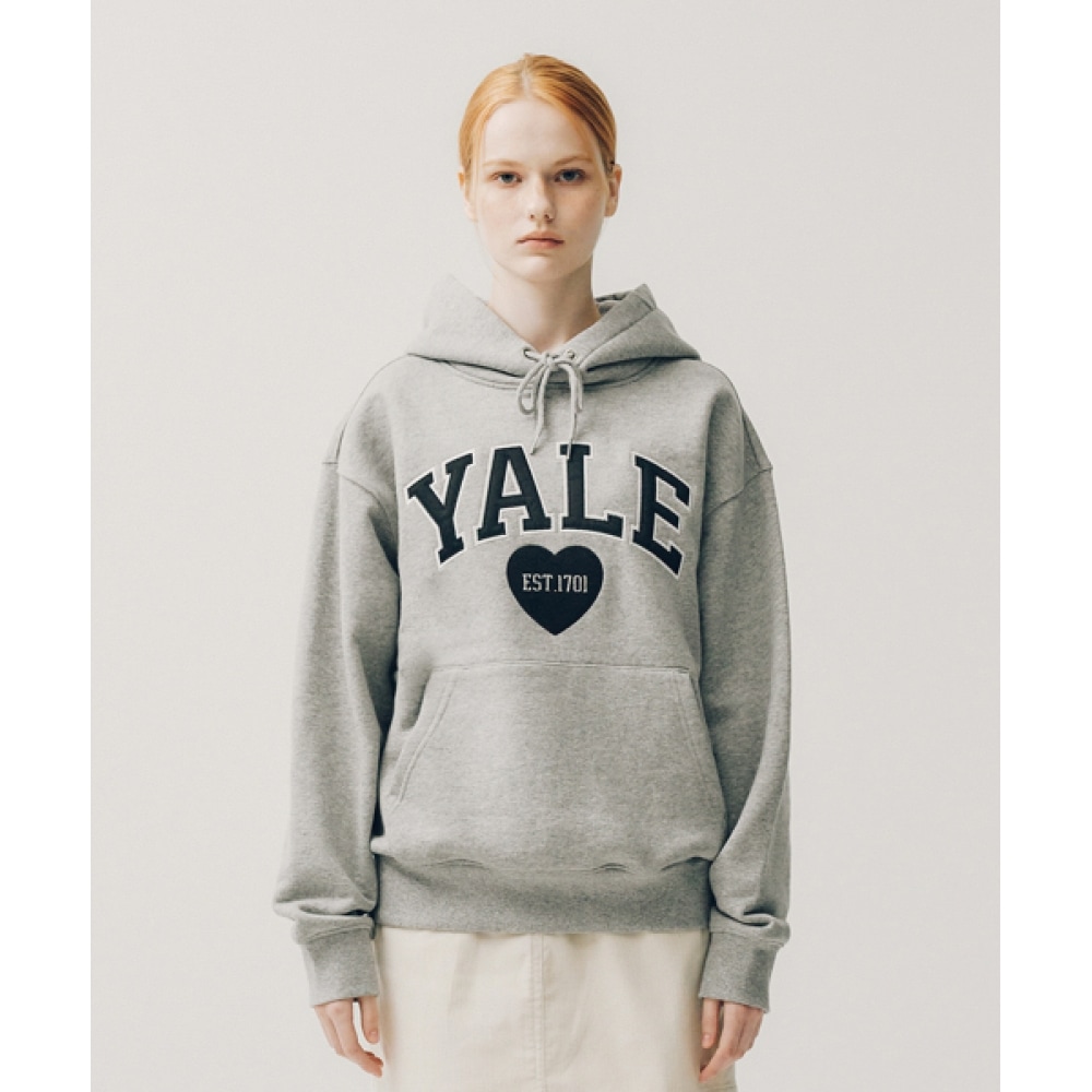 エールハートツートーンアーチパーカー_グレー