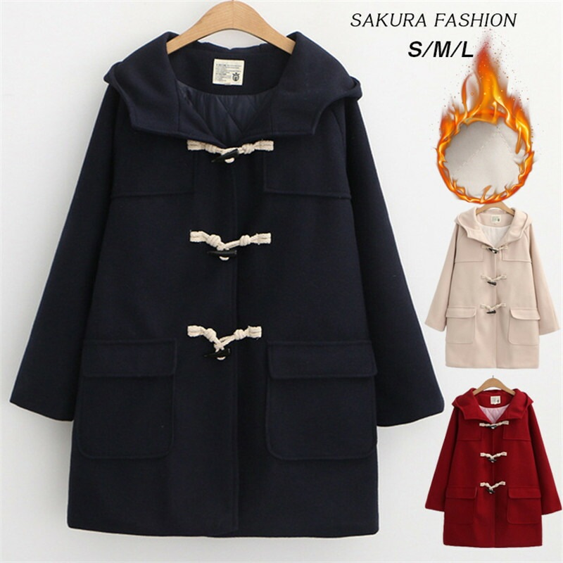 制服 スクールコート 女子 コート 学生 制服コート フード付き 無地 高校生 通学 中学生 紺 ネイビー アイボリー 中綿入れ 冬 学生服 軽い 防寒 4,818円