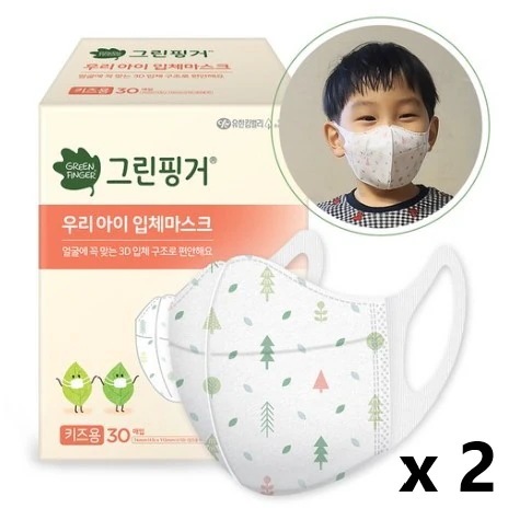我が子立体マスク キッズ用 30枚 x 2ea