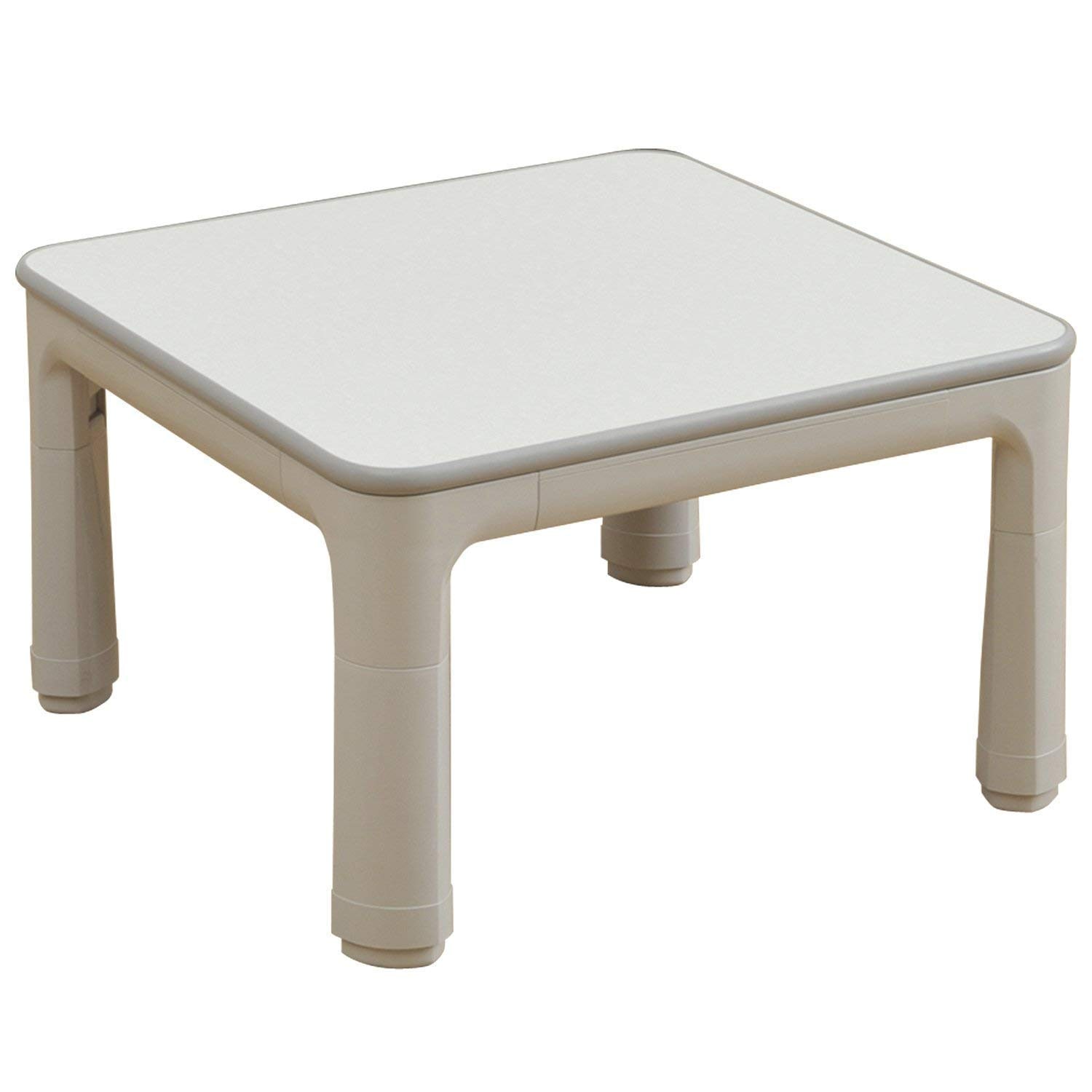 折脚カジュアルこたつ (継脚付)(60正方形) ライトグレー YHFL-602H(LH) [メーカー保証1年]