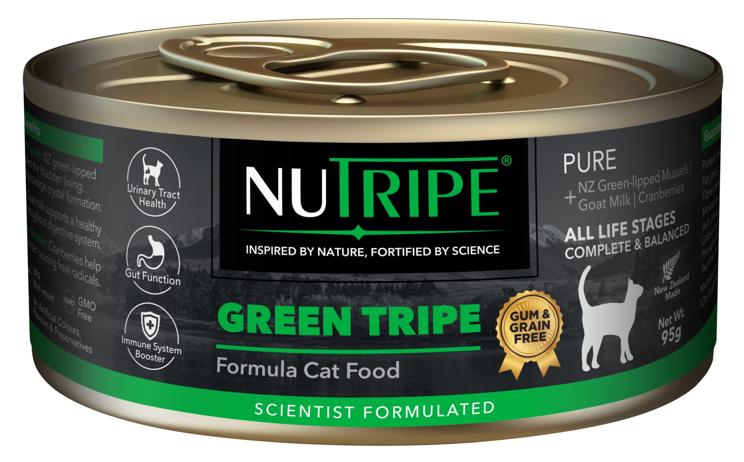 ニュートライプ PURE CAT グリーントライプ 猫缶 95g 24個セット NUT3720-24