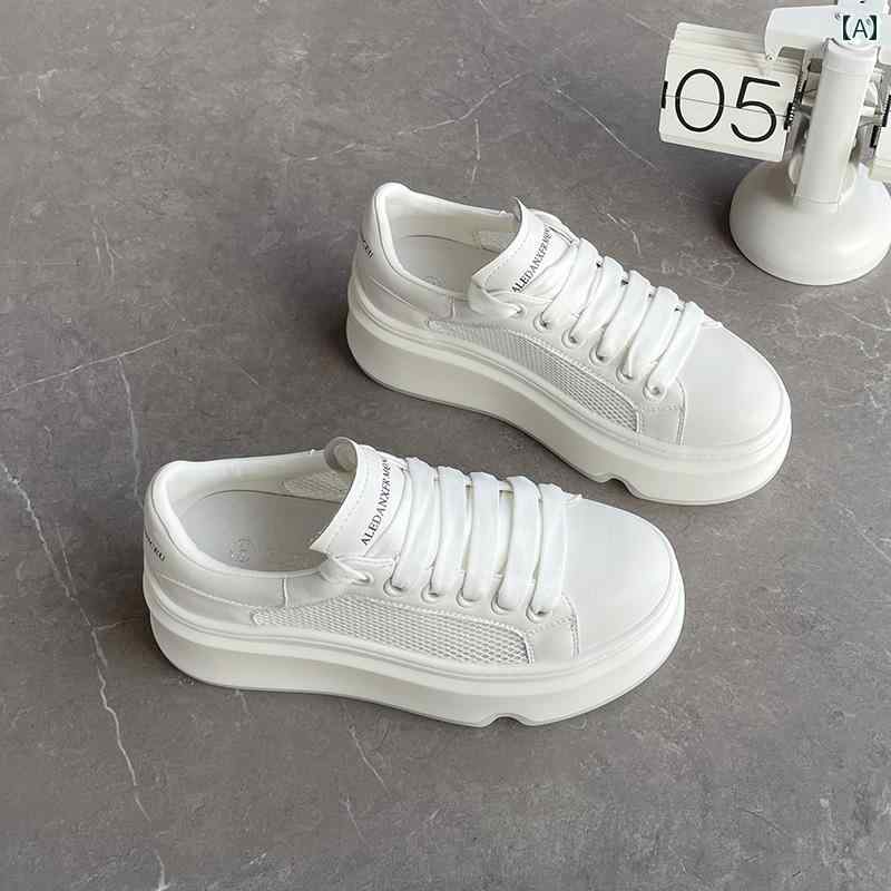 スニーカー レディース ファッション 夏 女性用 メッシュ 革 白い 靴 ソフト ソール スポーツ レジャー メッシュ 通気性 道徳 トレーニング シューズ 6,706円