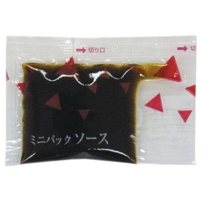 ミニパックソース　波柄中　約5.0ml　500個×3箱【工場直送・代引き不可・時間指定不可・沖縄離島不可】
