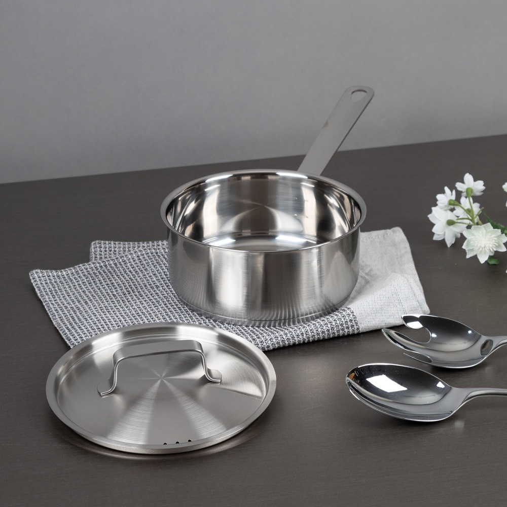 ハンプトンズ レックス ステンレススチール IH対応 ソースパン (18cm) PFOAフリー シルバー