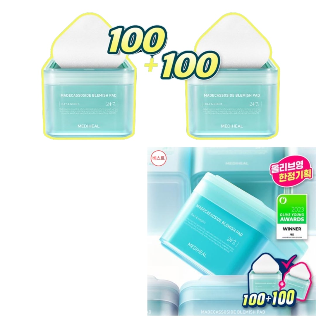 [企画商品][限定] Madecassoside blemish Pad 100+100 (1+1)