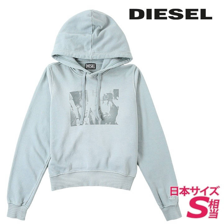 スウェットパーカー レディース F-REGGY-HOOD-G5 グラフィックプリント オーバルDワンポイント刺繍 die-l-t-g4-2d5