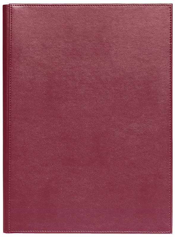 （まとめ買い）シンビ LPU-101 洋風メニューブック 隠しピンタイプ A4/4ページ 赤 [x3]