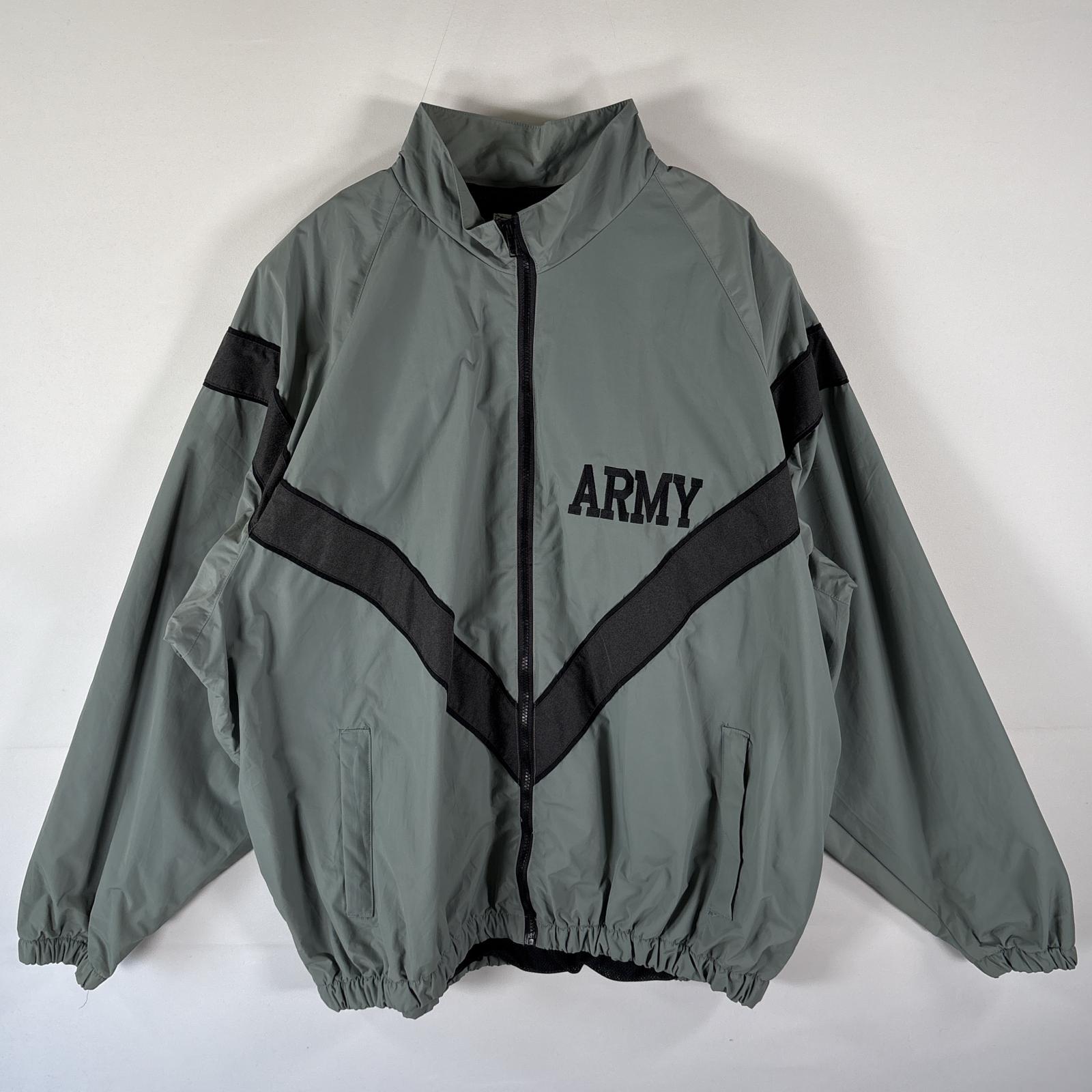 古着 00’s/00年代 ミリタリーナイロンジャケット U.S.Army トレーニングジャケット 米軍実物 大きいサイズ XX-LARGE グレー系 メンズ