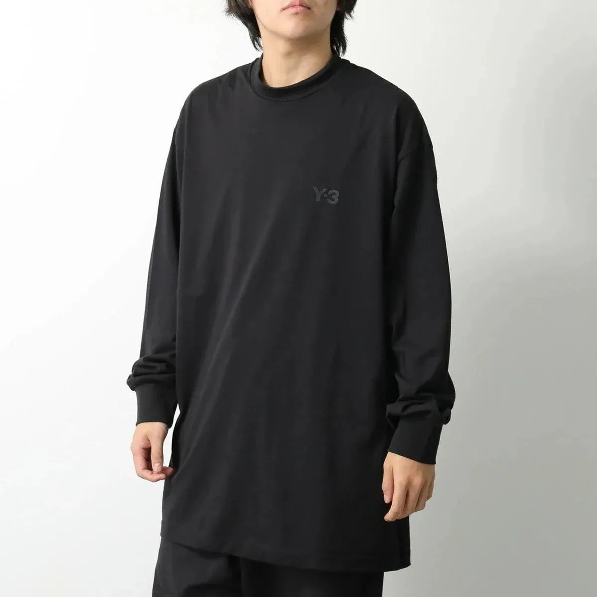 Y-3 ワイスリー Tシャツ MOCK NECK TEE モックネック IV8228 メンズ 長袖 ロンT カットソー ロゴT BLACK 【mega】