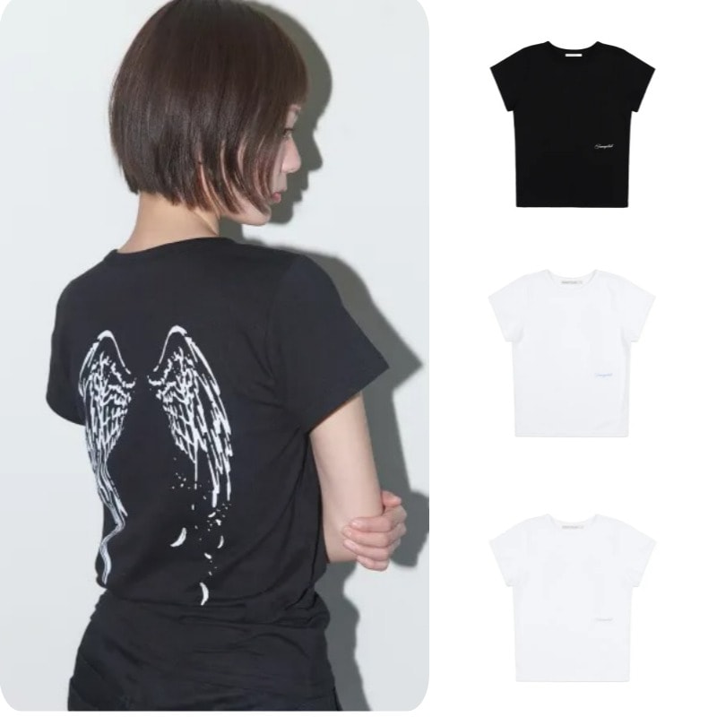 リバース オブ ヘブン クロップ Tシャツ F25QB135