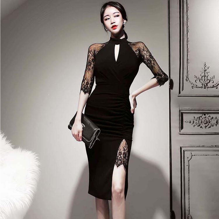 ワンピース　ロングワンピース　ロング　膝丈　ショート丈　ウエストマーク ハイウエスト　ドレス 長袖 ベルベット スクエアカラー　シフォン　フレア　フリル　スリット　エレガント　清楚感　大人可愛い　大人