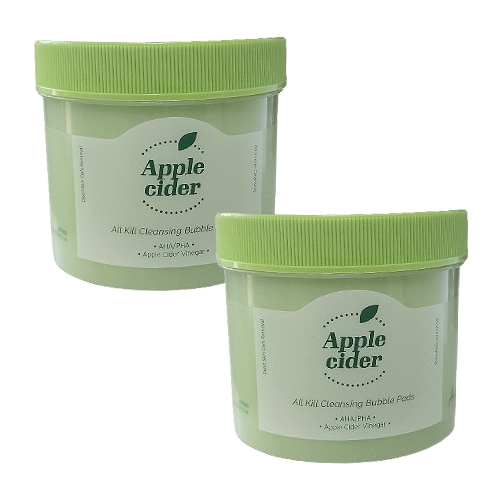 [バブル スクラブ] アップルサイダー オールキル クレンジング バブルパッド 60枚 2個