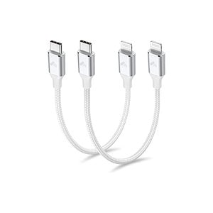 USB C Lightningケーブル 30cm 2本セット タイプC iPhone 充電器 ケーブル 短い PD高速充電 タイプC ライトニングケーブル Type C Lightningケーブル i