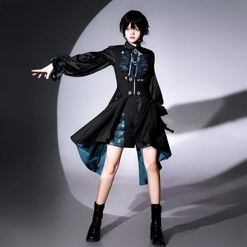 送 料 無 料正規品デザイン深楽暗曲lolita王子系ロリータシャツワンピースゴシック