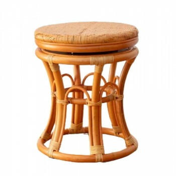 籐回転スツール　ST06