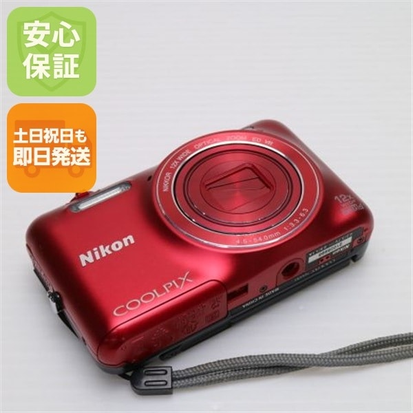 超美品 COOLPIX S6600 ラズベリーレッド デジカメ Nikon 68