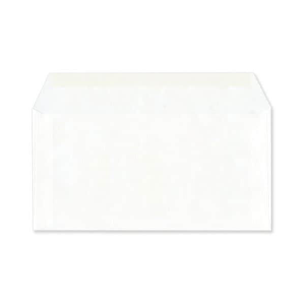 ハート 洋長3封筒透けるホワイトCoC 70／m2 カマス貼 YA1997 1ケース（1000枚）