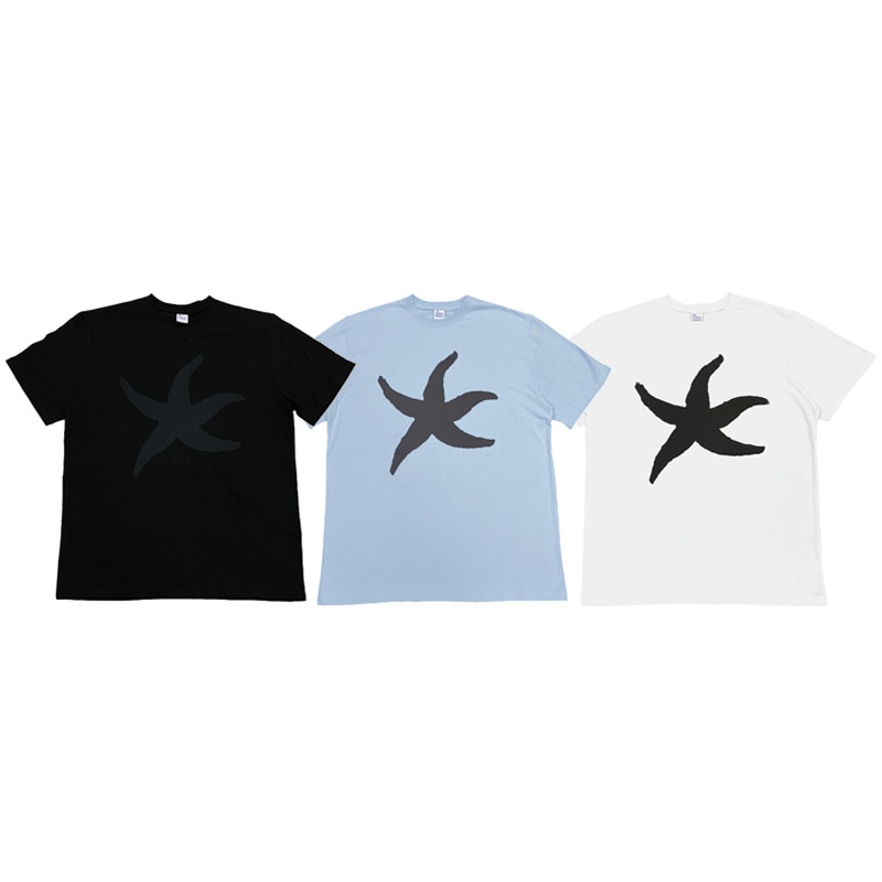 [WayV クン 着用] [THECOLDESTMOMENT] TCM starfish T 韓国 アイドル NCT 半袖 Tシャツ レディース メンズ 夏 大きいサイズ ゆったり