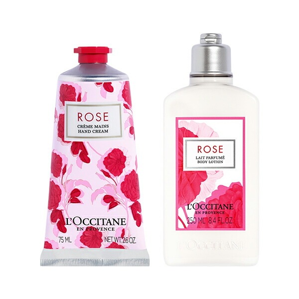 ギフトセット ハンドクリーム 75ml ボディミルク 乳液 250ml 2個セット ローズ ハンドケア ボディケア オリジナルセット 女性 プレゼント 20代 30代 40代 50代 喜ばれるギフト