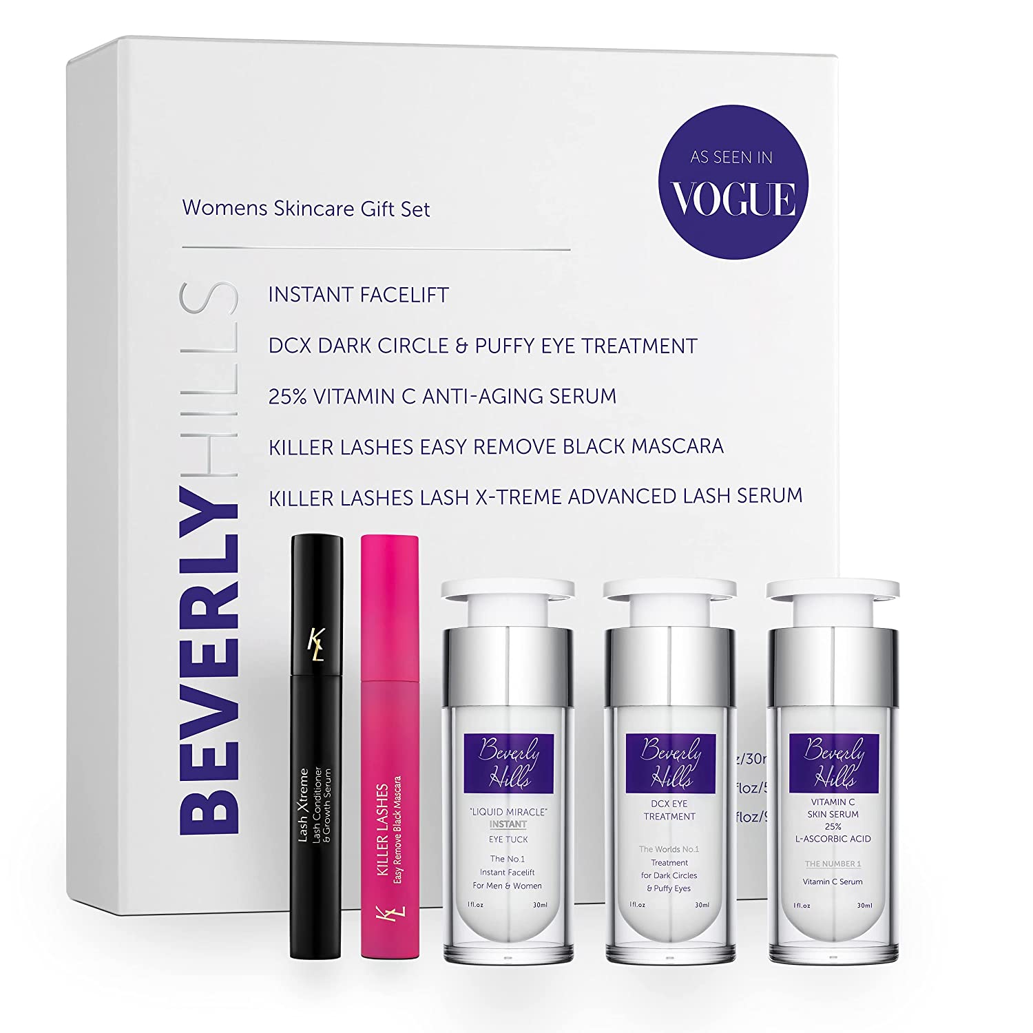 女性用スキンケアセット-インスタントフェイスリフトエイジングフェイスセラムダークサークルアイクリ