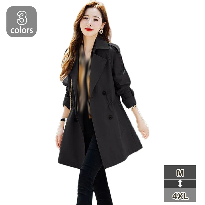 トレンチコート レディース ロング丈 スプリングコート ロングコート アウター 春コート 春服 20代 30代 40代 春秋 カジュアル 長袖 大きいサイズ アウター オフィス OL 定番 おしゃれ