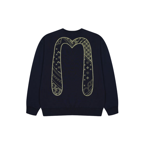 ノット刺繍 バック ビッグヒールズ ルーズフィット スウェットシャツ Big Hills Sweat Setup (EW4UTS703_NA)