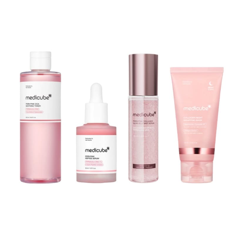 [PDRN&コラーゲン4種] トナー 250ml + アンプル 30ml + ゼリーミスト セラム 100ml + ナイトラッピングマスク 75ml