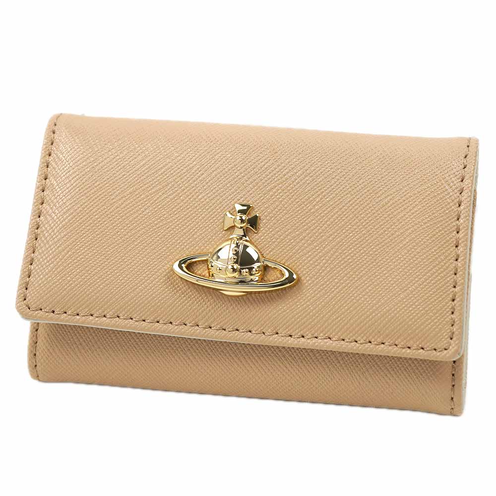 ヴィヴィアンウエストウッド キーケース Vivienne Westwood 4連 VICTORIA KEY CASE BEIGE 51020001-42106-C402