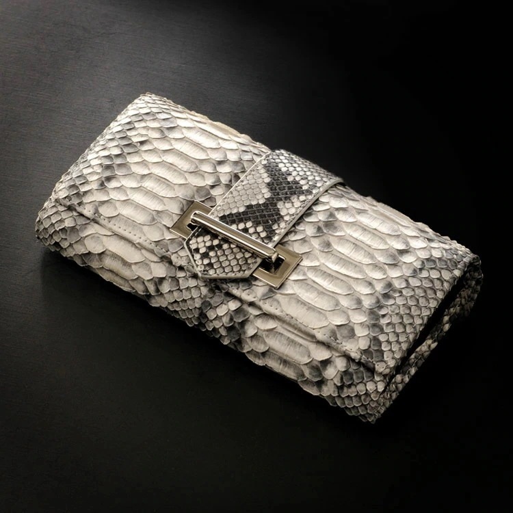 パイソンレザーベルト長財布