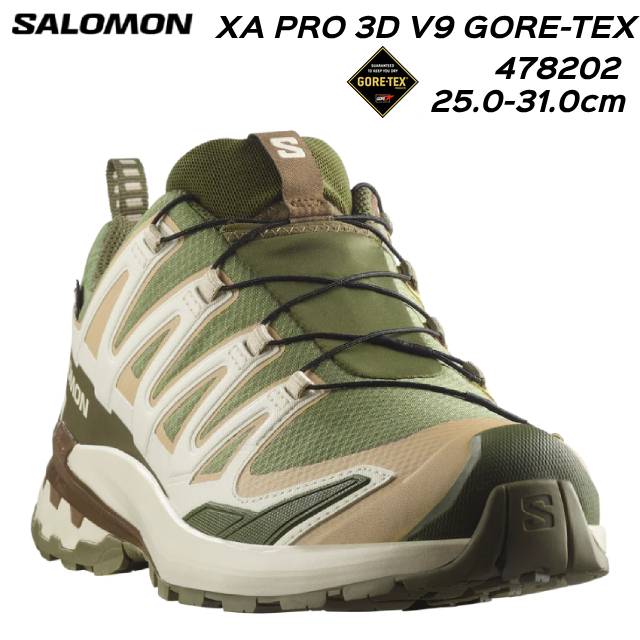 サロモン 478202 XA PRO 3D V9 GORE-TEX 男性用トレイルランニングシューズ メンズ 靴