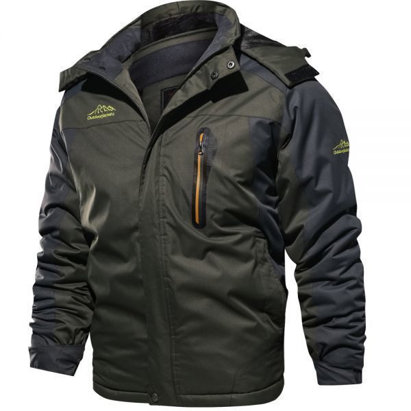 即納 アウトドアジャケット裏起毛厚手防風防寒登山服バイクウェア S- 6XL bq693